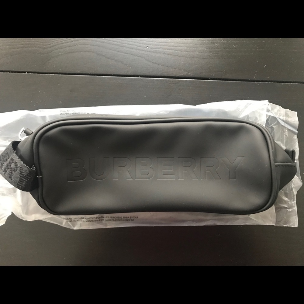 New authentic Burberry black Pouch for men